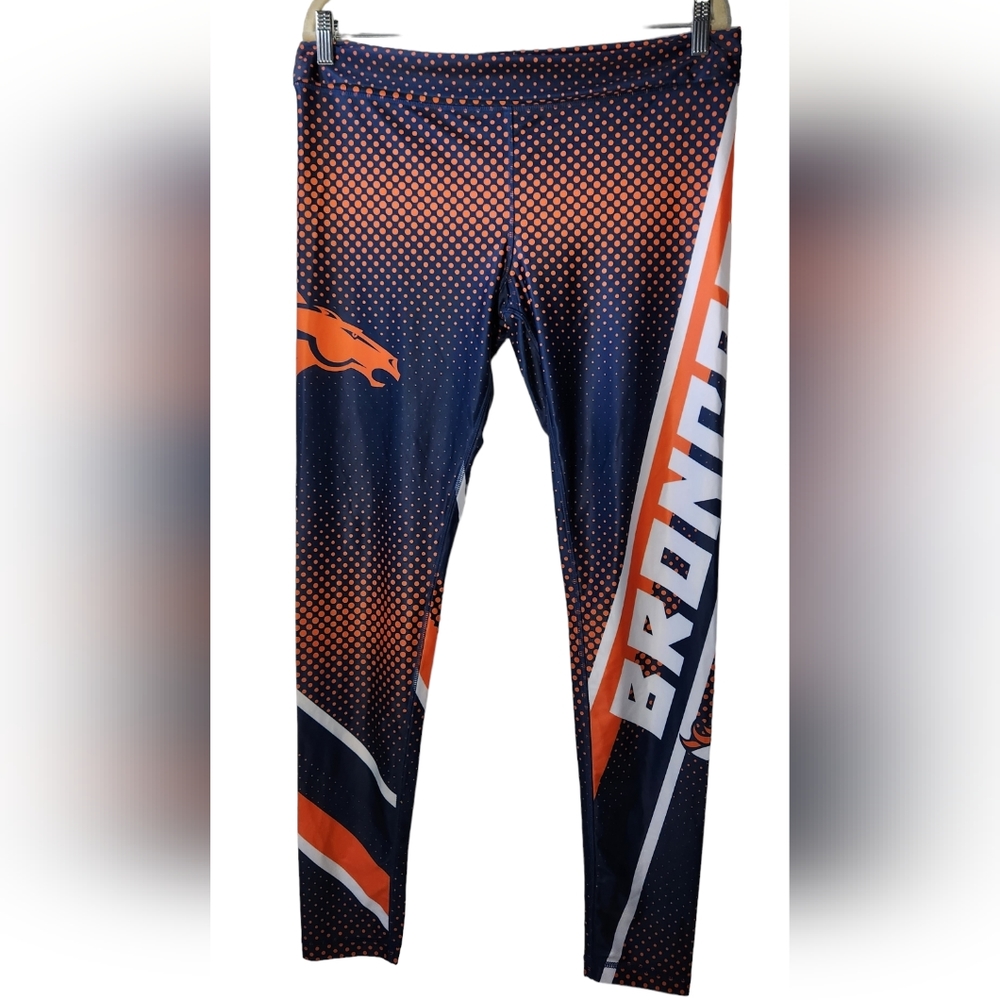 NFL Denver Broncos football leggings women's size XL
